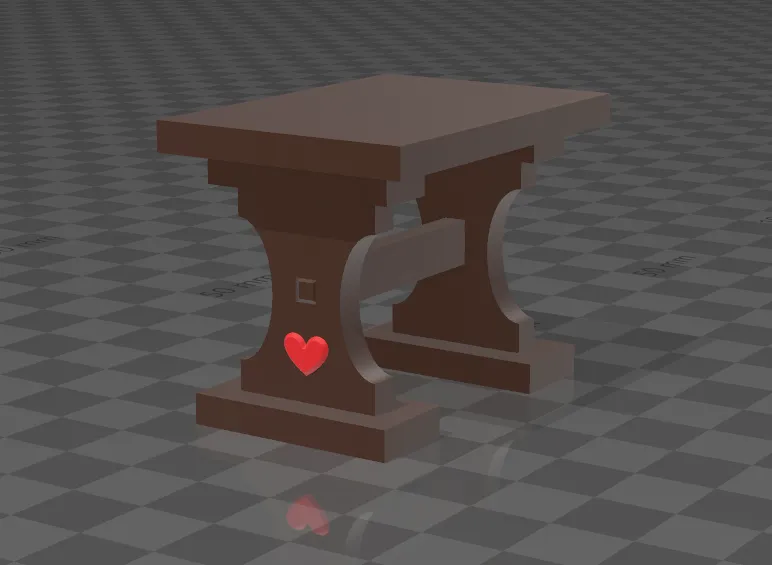 Ghế mini cho búp bê Evi kèm bàn và ghế