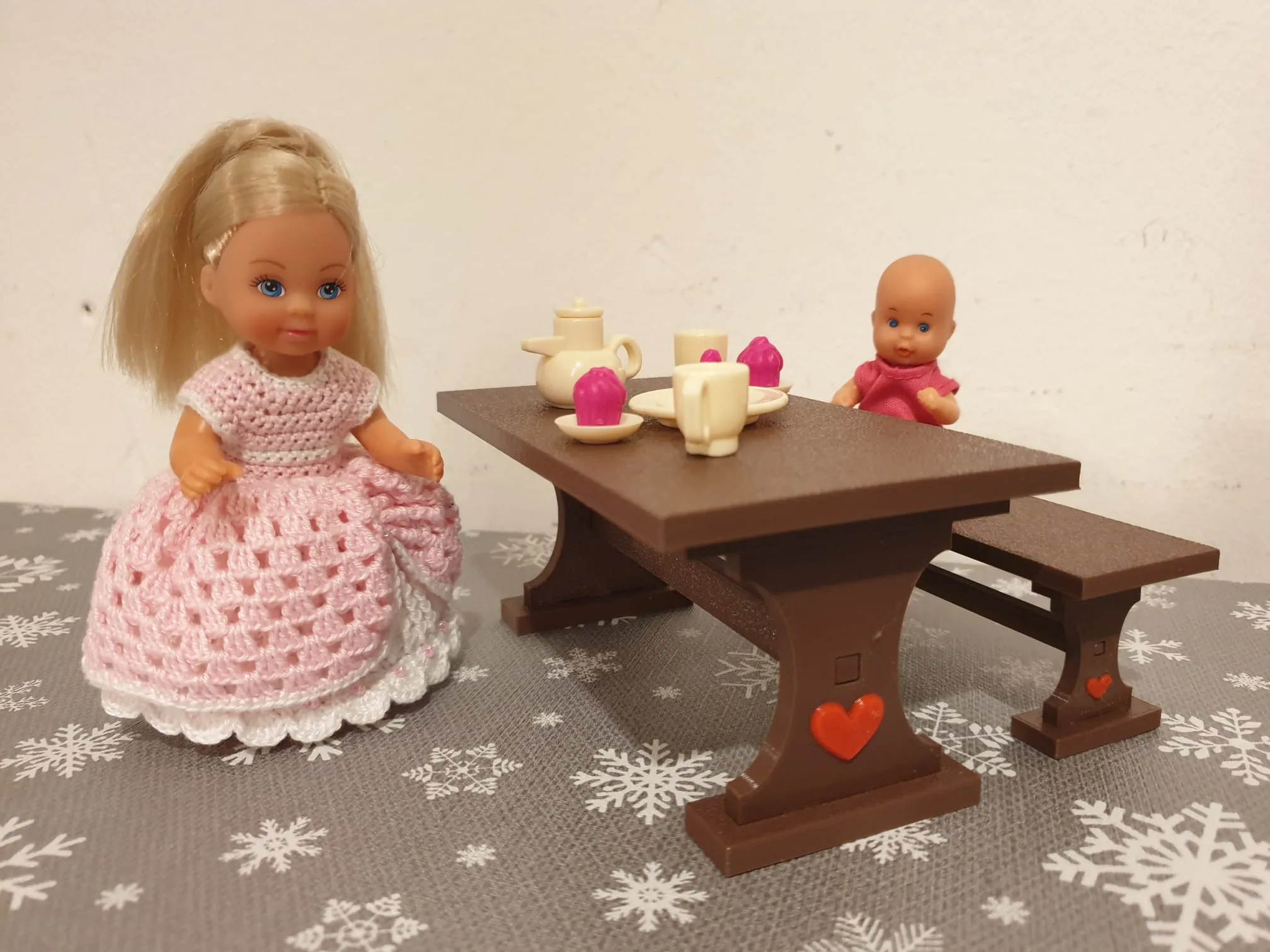 Ghế băng cho búp bê Evi