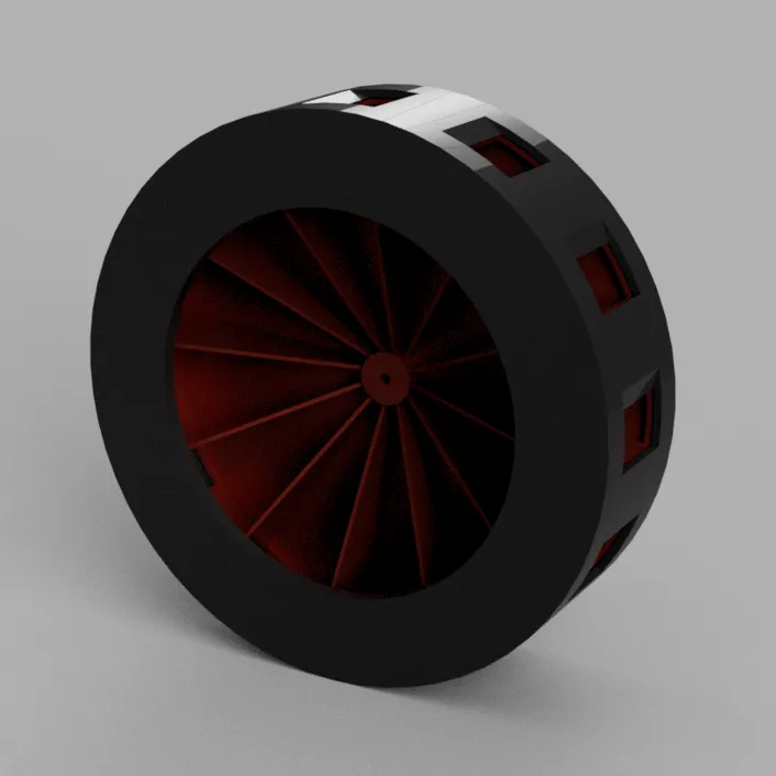 Siren cảnh báo bão xoáy thiết kế bằng Fusion 360