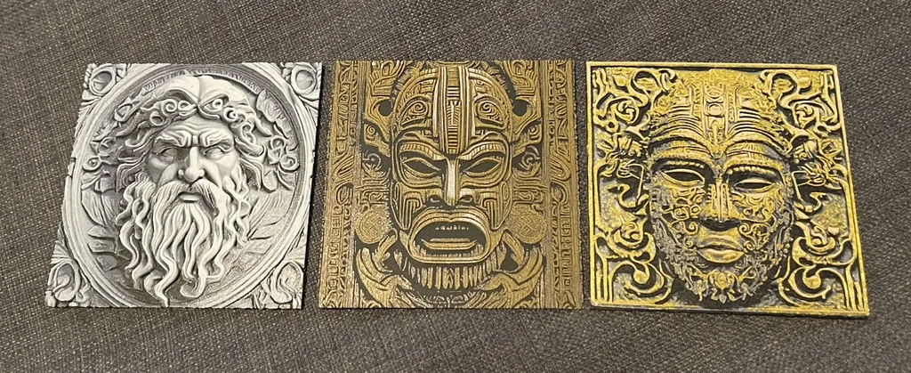 Khắc gỗ phong cách - In Hueforge