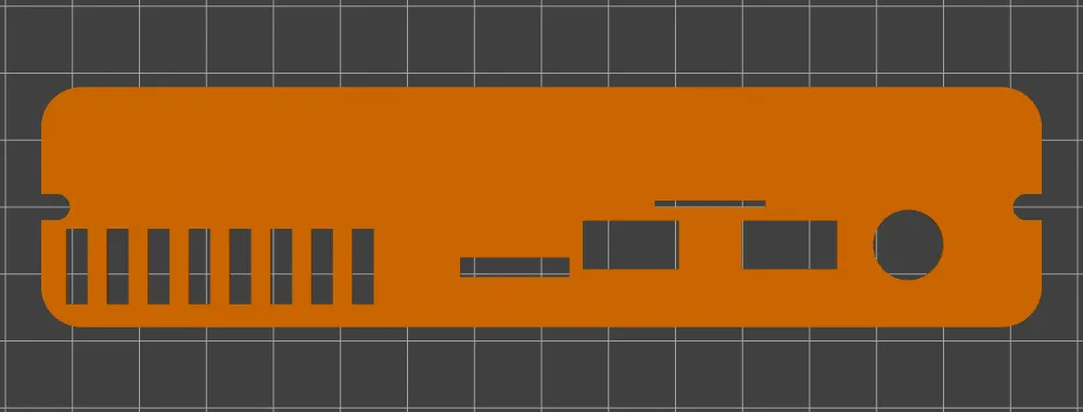 Mặt trước thay thế cho vỏ DeskPi Pro với khe cắm camera Pi