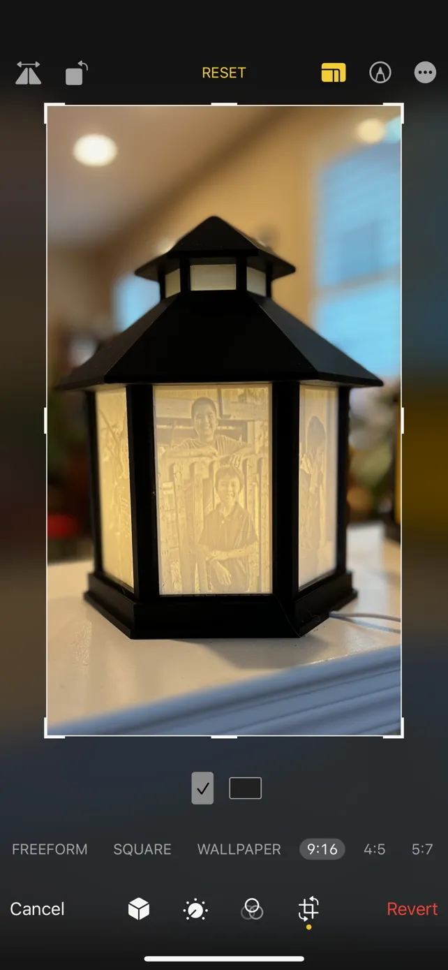 Đèn Lithophane hình lục giác với bóng LED C7 và phích cắm AC