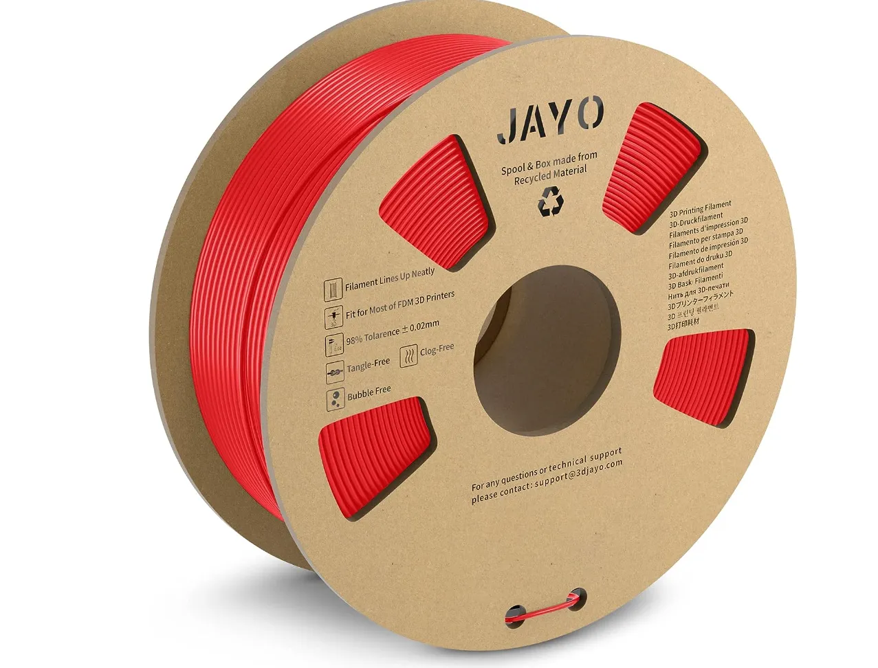 Nhẫn chuyển đổi cuộn filament JAYO 1.1KG bằng bìa cứng