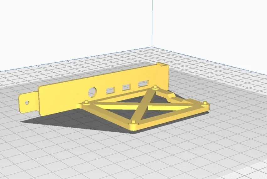 Giá đỡ gắn thẳng đứng PCI cho Raspberry Pi 4