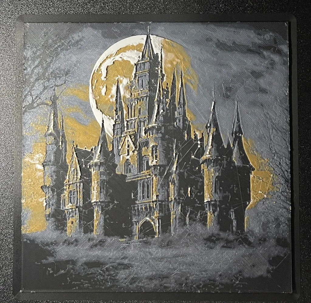 Lâu đài ma quái in 3D với chi tiết tinh xảo