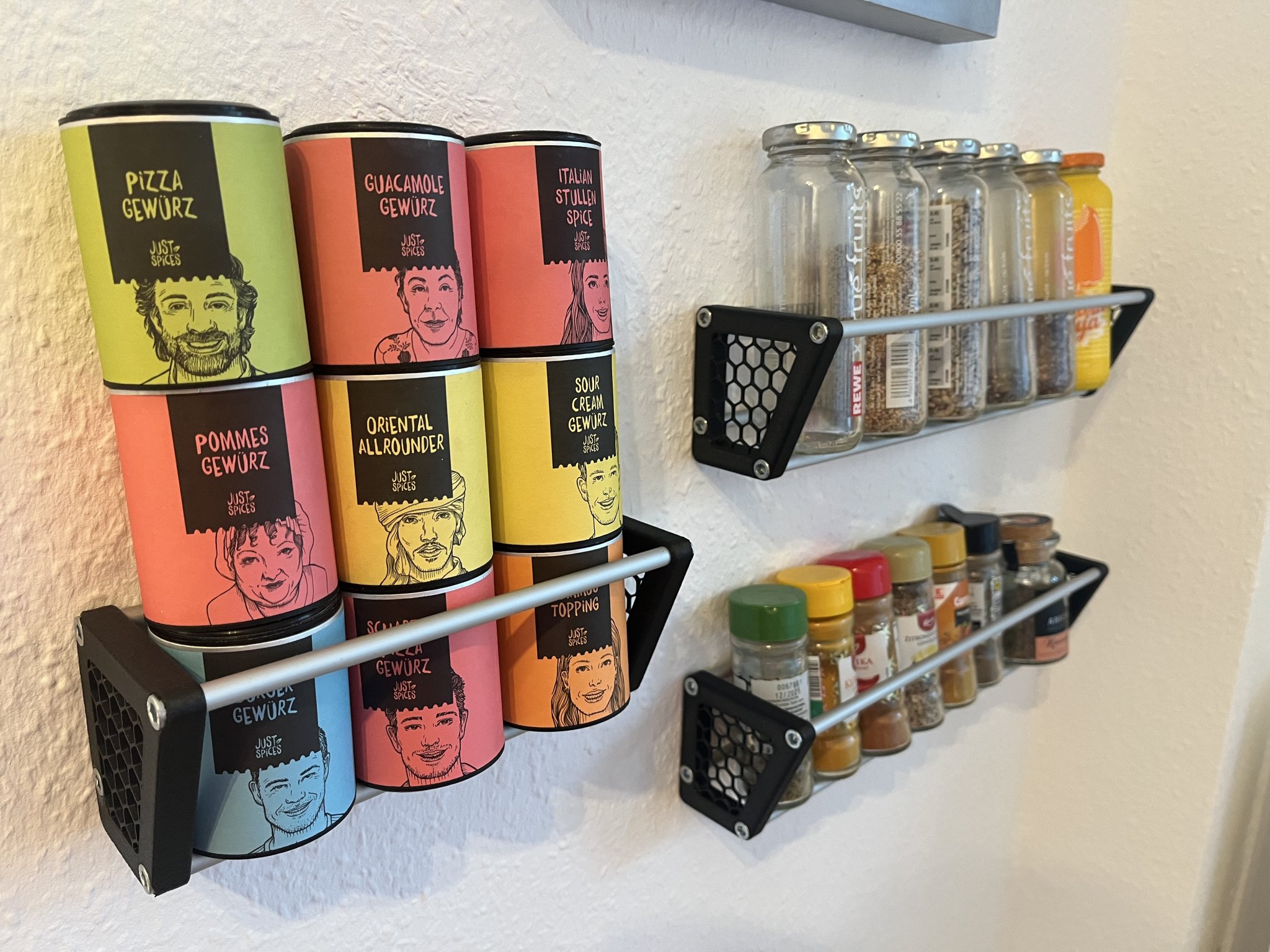 Giá đỡ gia vị cho Just Spices, Ankerkraut và Truefruit