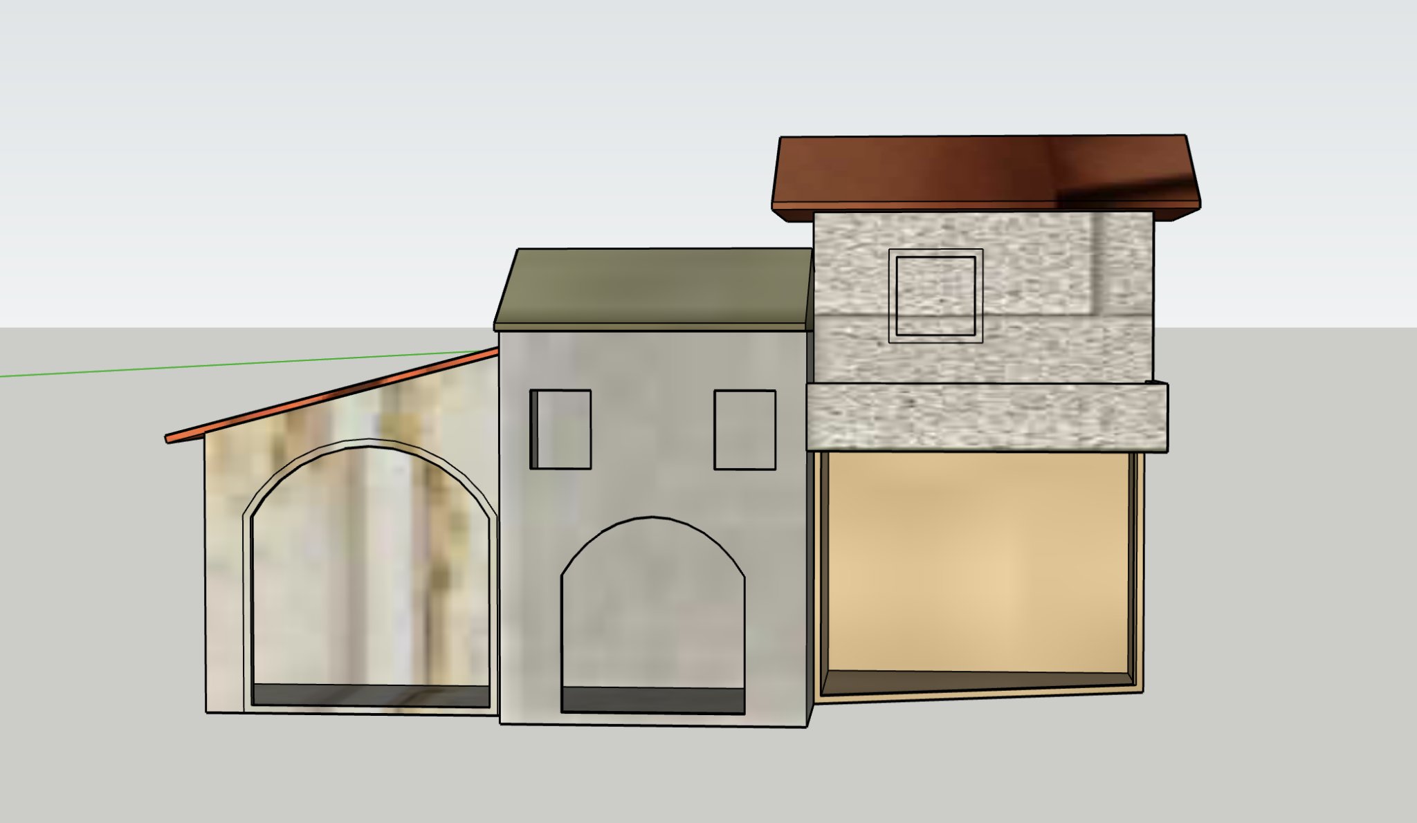 Nhà thờ Giáng sinh GT 28 thiết kế bằng SKETCHUP