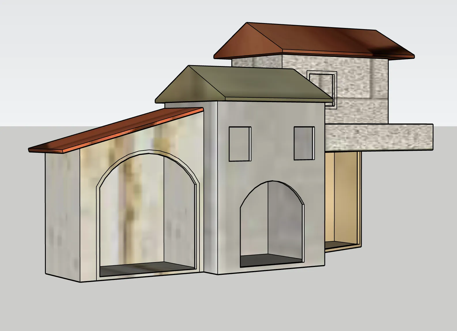 Nhà thờ Giáng sinh GT 28 thiết kế bằng SKETCHUP