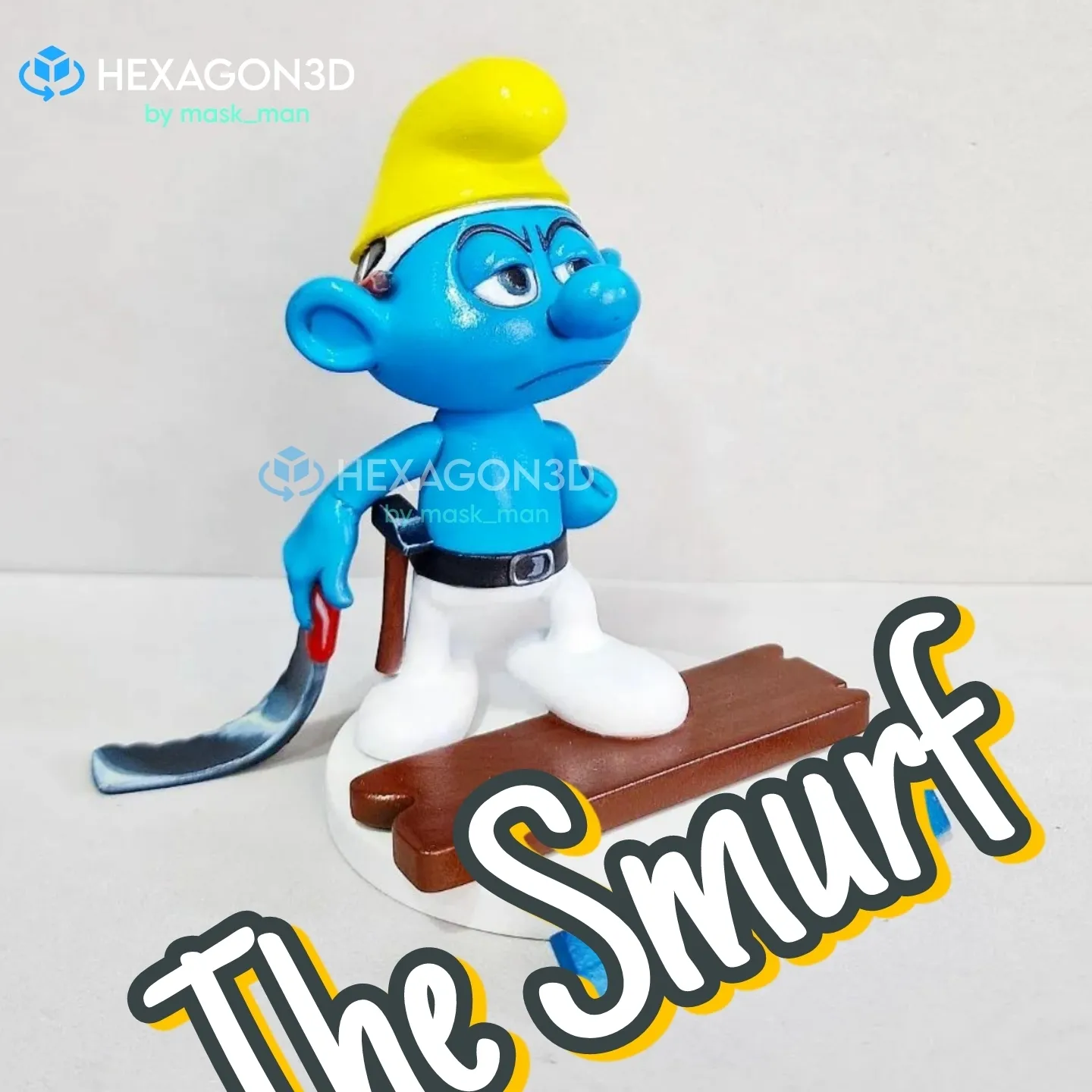 Nhân vật Smurf thợ mộc độc đáo