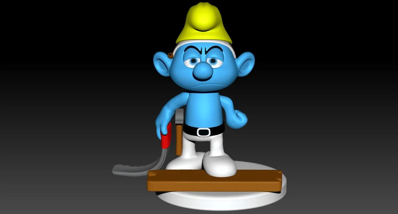 Nhân vật Smurf thợ mộc độc đáo