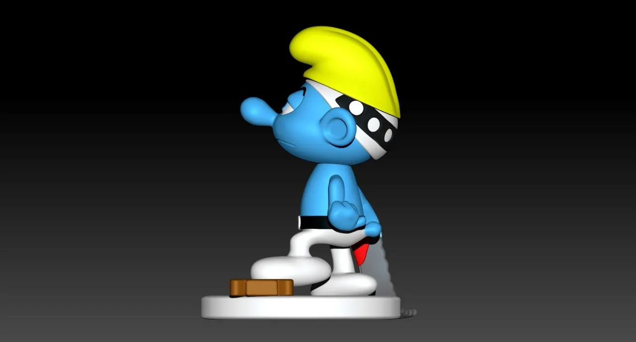 Nhân vật Smurf thợ mộc độc đáo