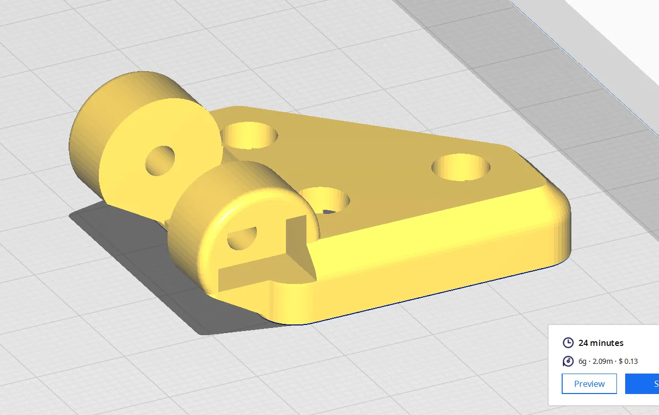 Cái bản lề góc tấm 2020 xoay 180 độ cho máy in 3D V1E