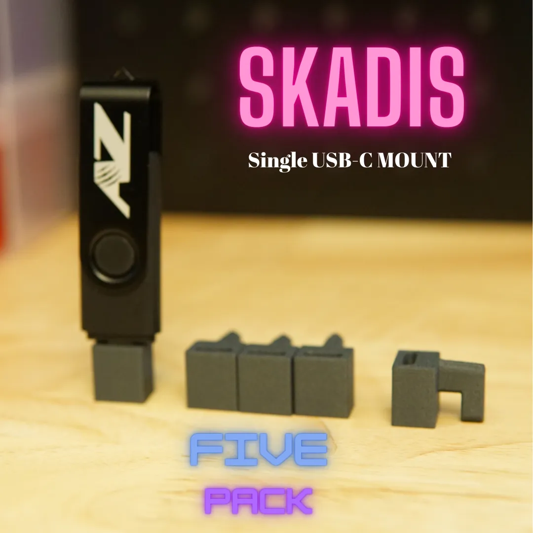 Giá đỡ USB-C đơn cho bảng treo Skadis của Ikea