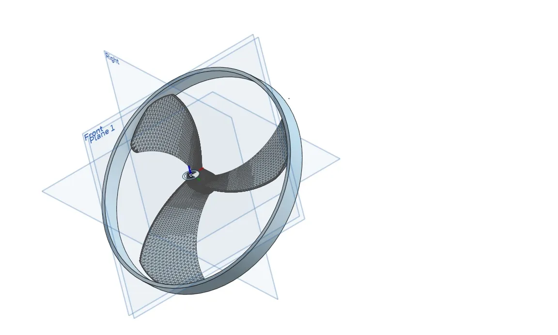 Lưỡi quạt ép với bảo vệ ngón tay