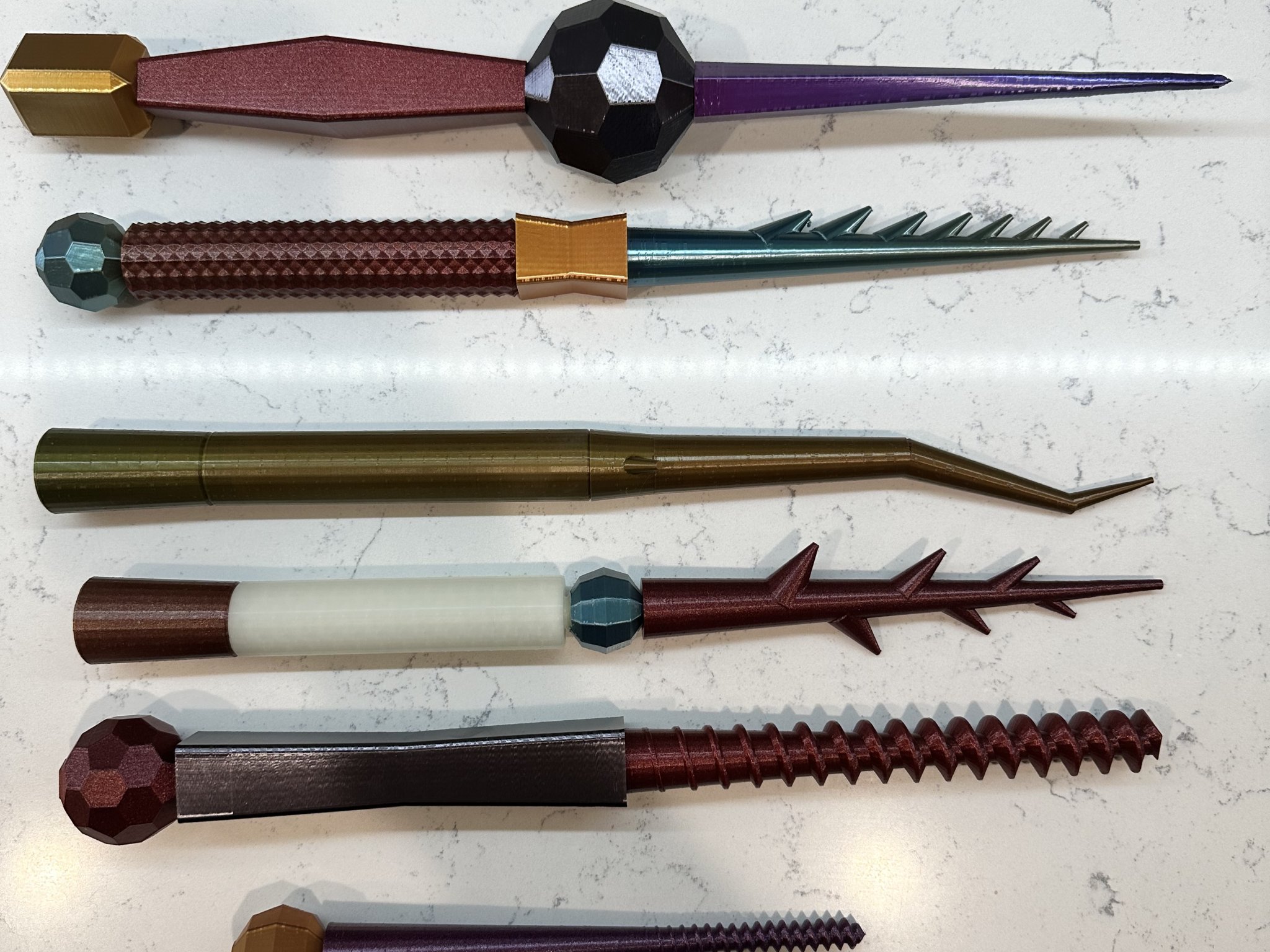 Gậy phép thuật dành cho phù thủy in từ Openscad