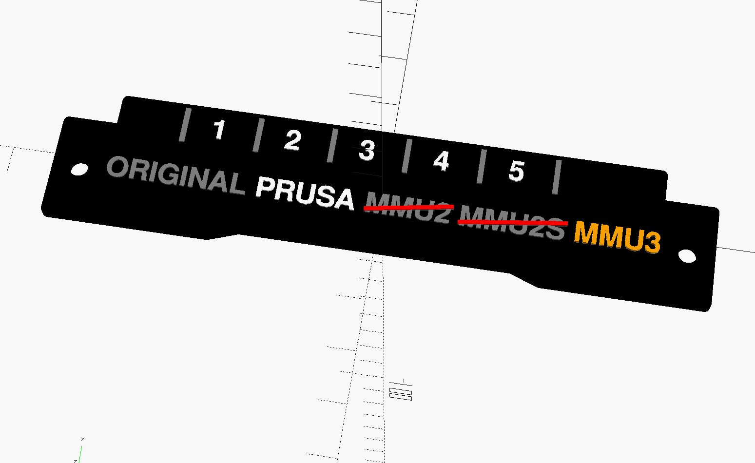 Nhãn đĩa MMU3 với hiệu ứng gạch chéo