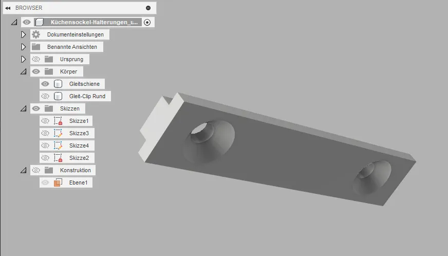 Giá đỡ chân bếp và kẹp tròn cho tủ bếp