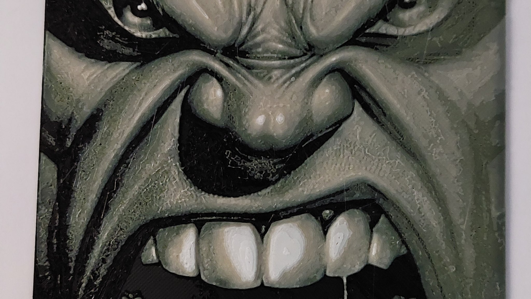 Mặt Hulk với 4 màu sắc in 3D chi tiết