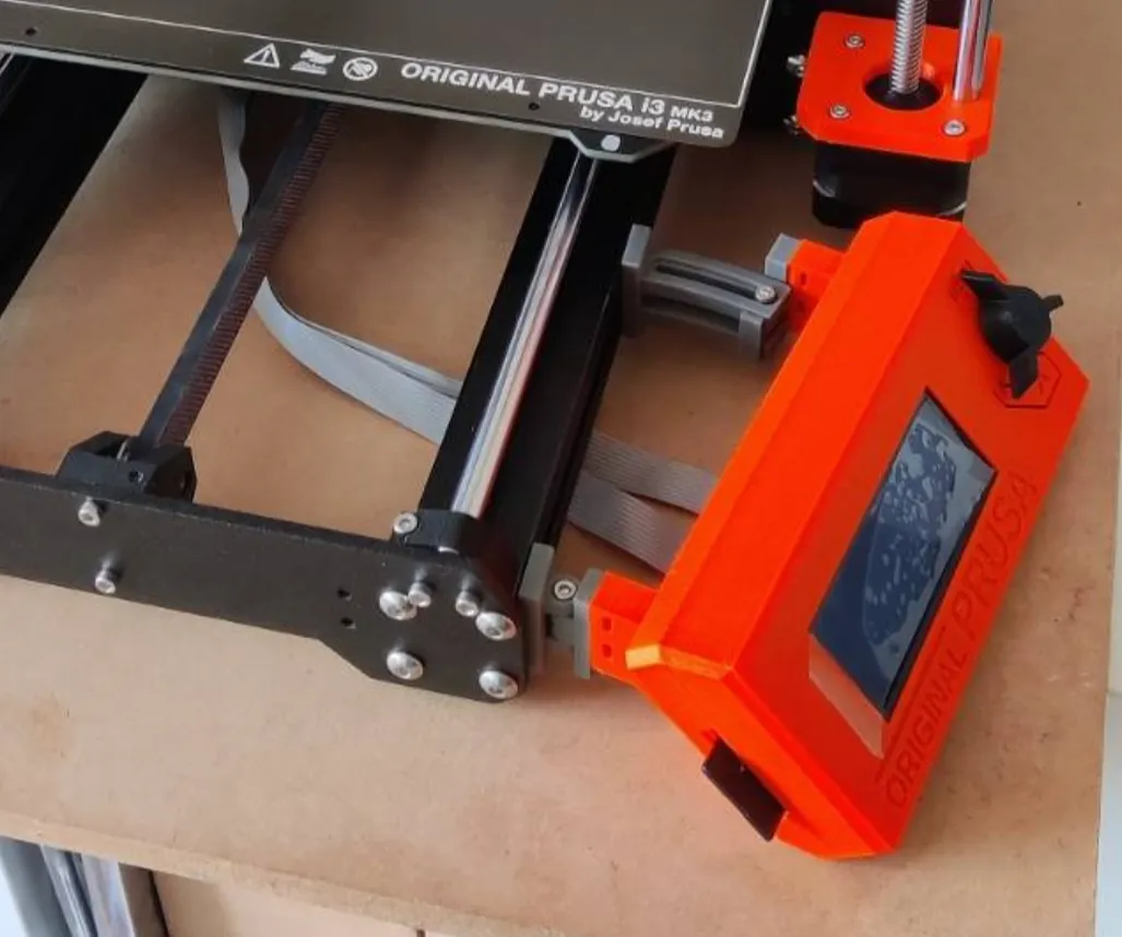 Giá đỡ màn hình LCD gắn bên cho Prusa MK4 hoặc i3 MK3S+