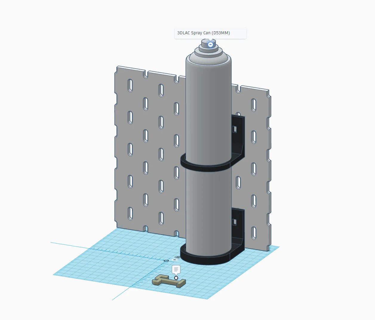 Giá đỡ chai xịt keo Skadis 3DLAC cho bàn làm việc
