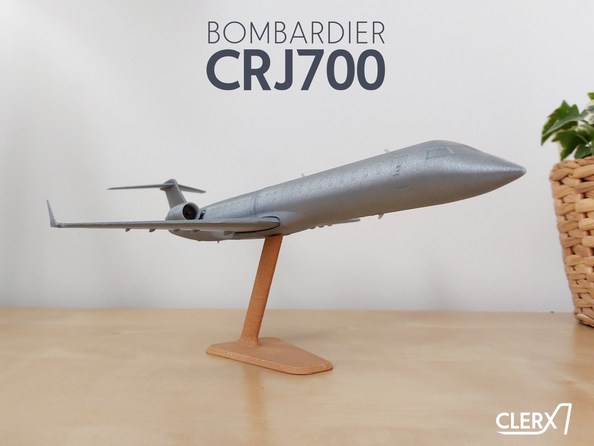 Mô hình máy bay Bombardier CRJ700 tỷ lệ 1:100