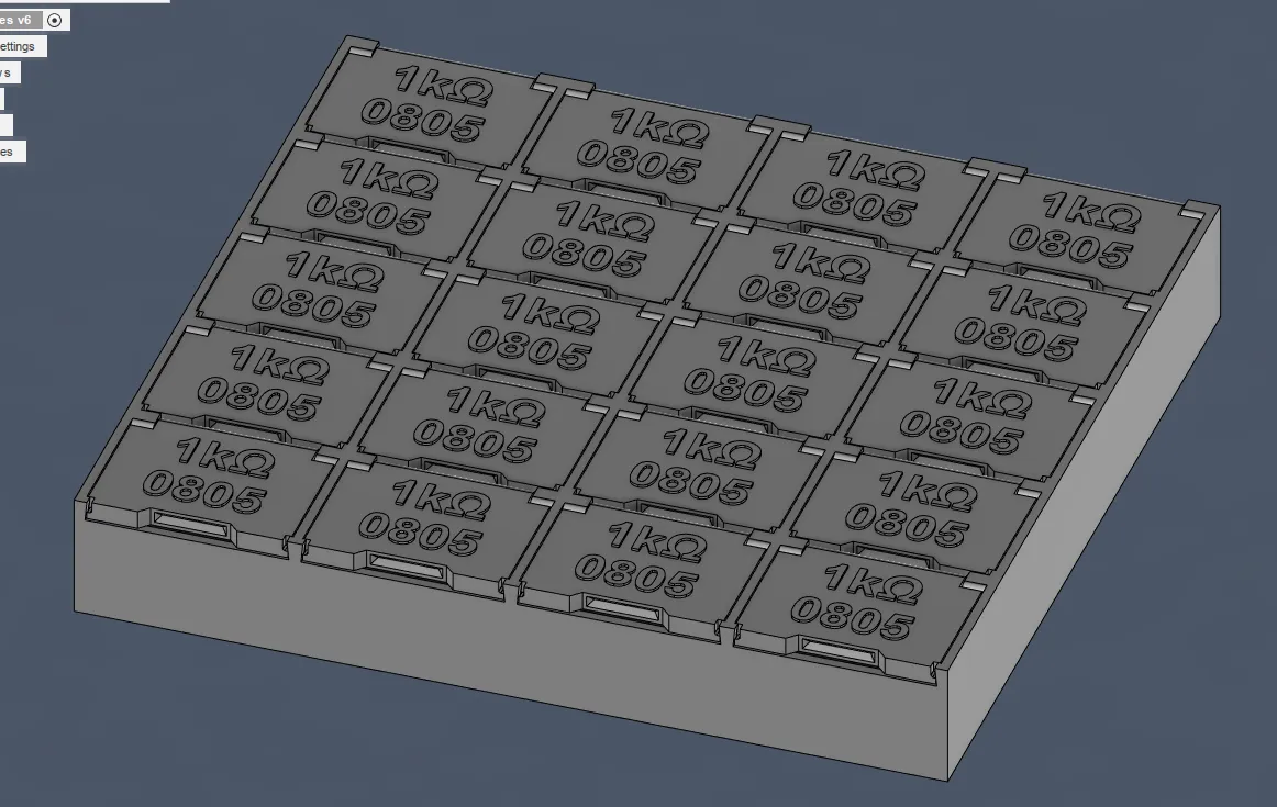 Hộp linh kiện SMD tham số