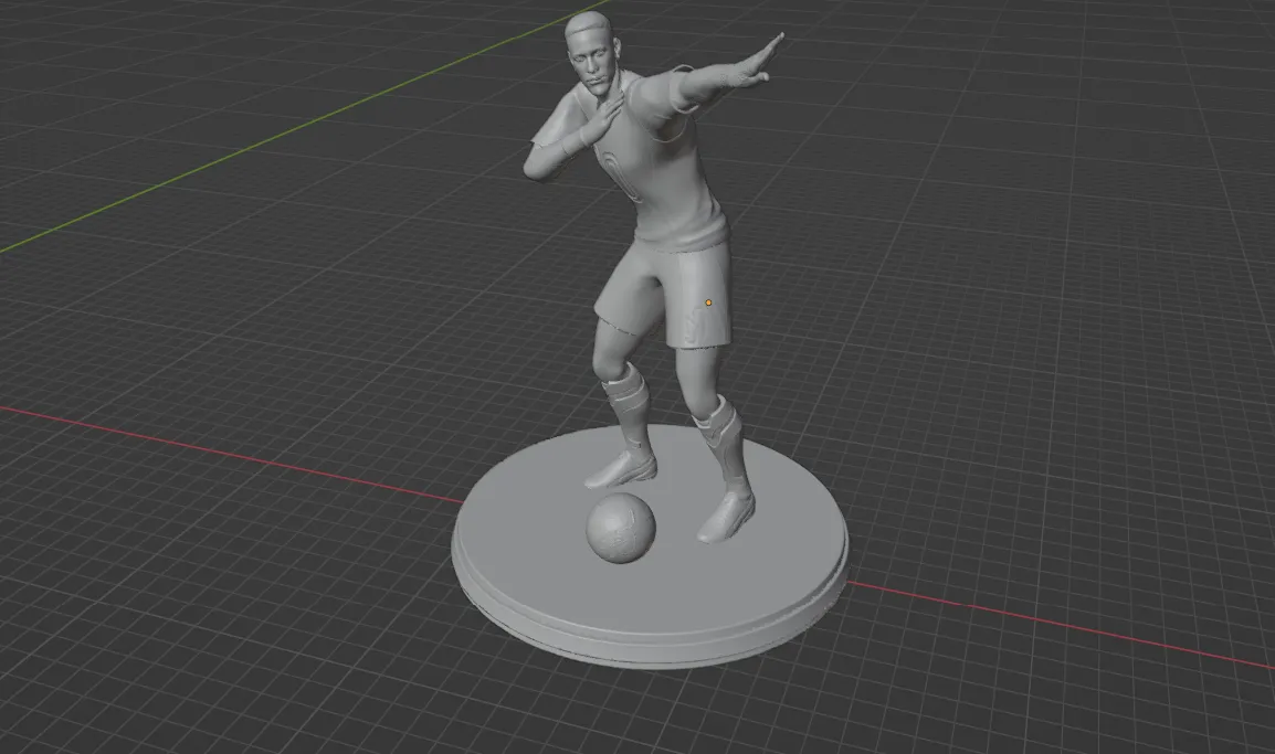 Hình nhân Neymar ăn mừng bóng đá