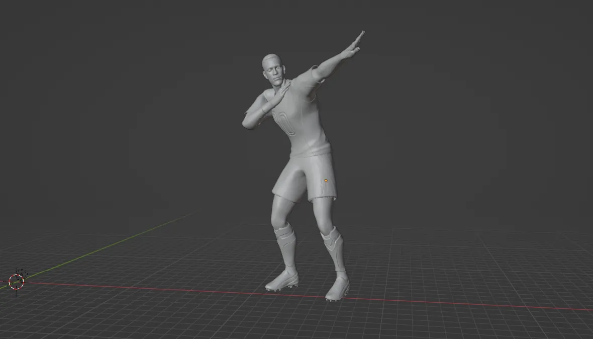 Hình nhân Neymar ăn mừng bóng đá