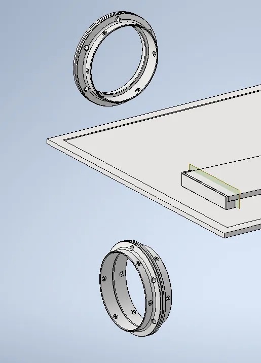 Khớp nối ống hút từ tính 152mm cho máy móc