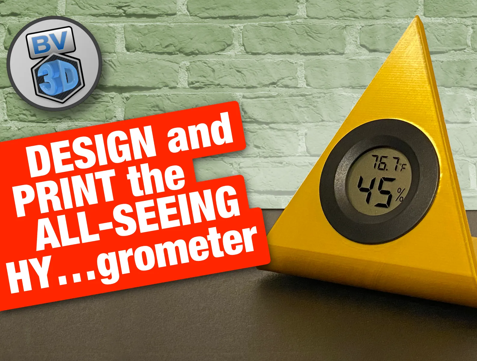 Giá đỡ cảm biến độ ẩm và nhiệt độ kiểu kim tự tháp