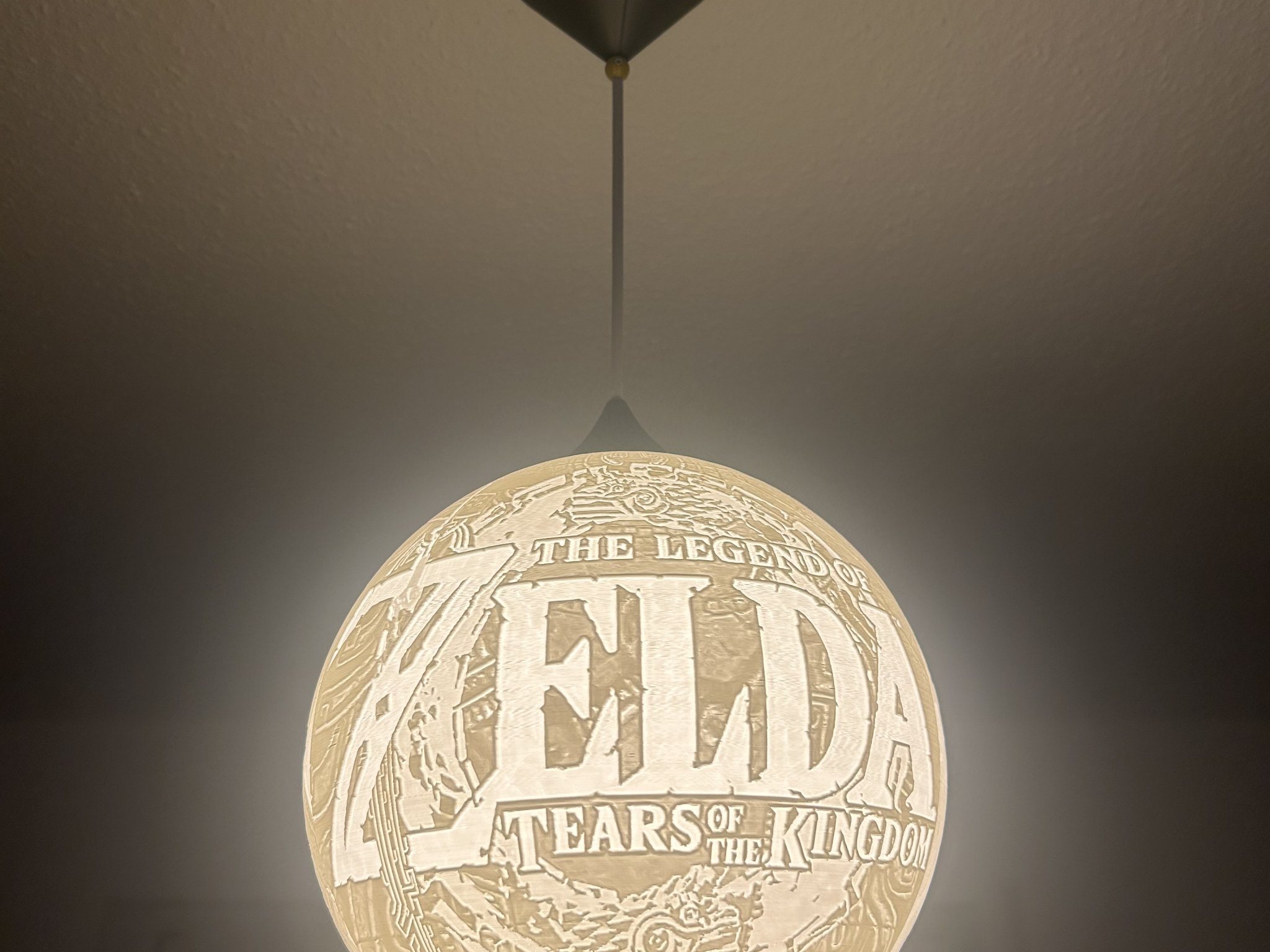 Đèn trần Lithophane Zelda Tears of the Kingdom