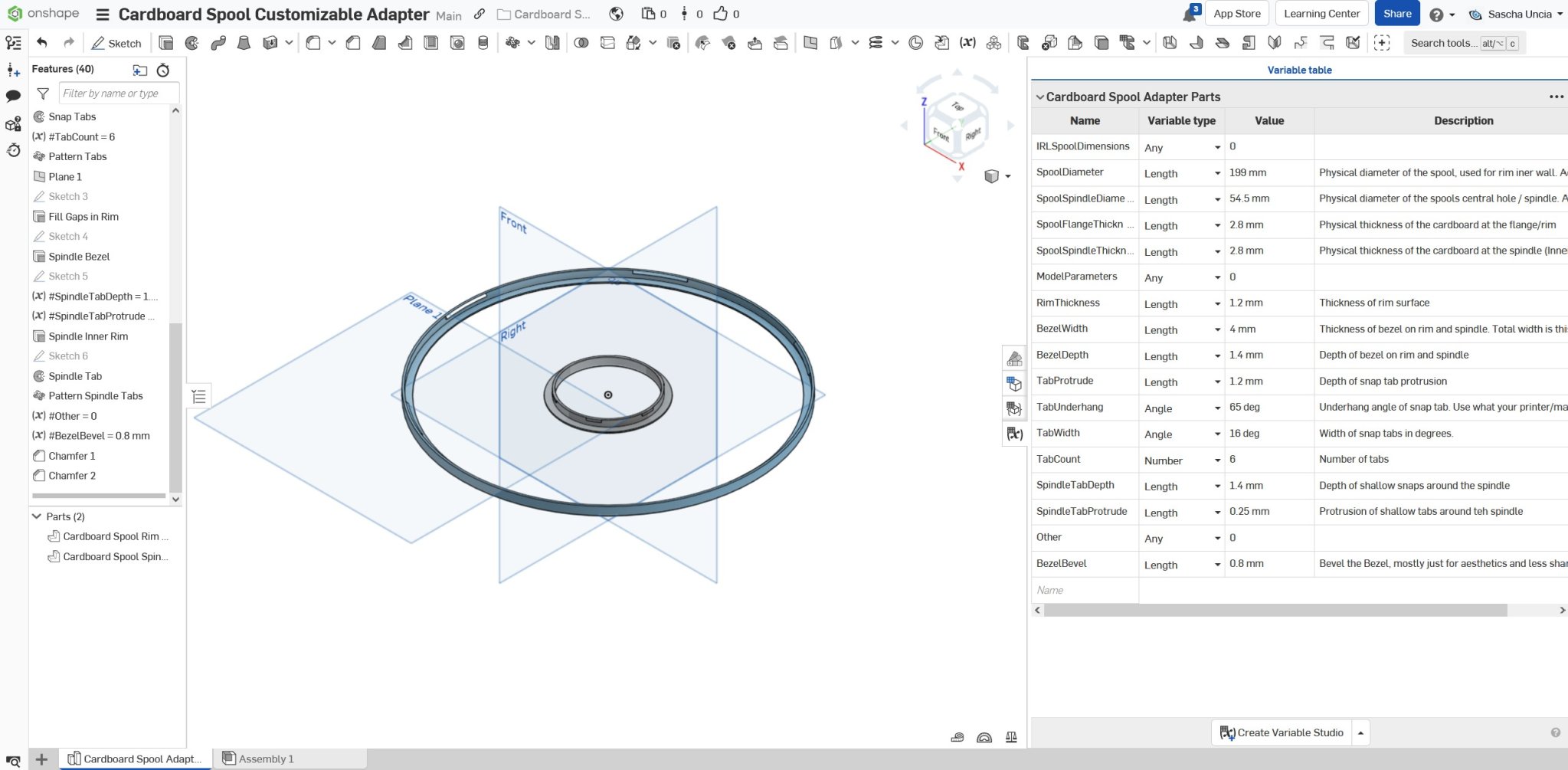 Bộ bảo vệ cuộn giấy cấu hình được cho Polymaker và Duramic
