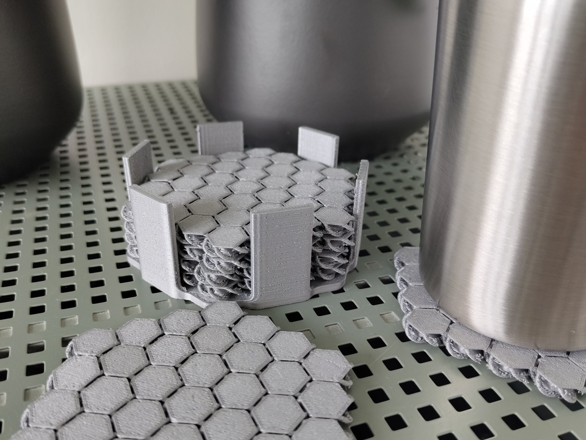 Giá đỡ cho 6 đế lót ly vải NASA hình lục giác