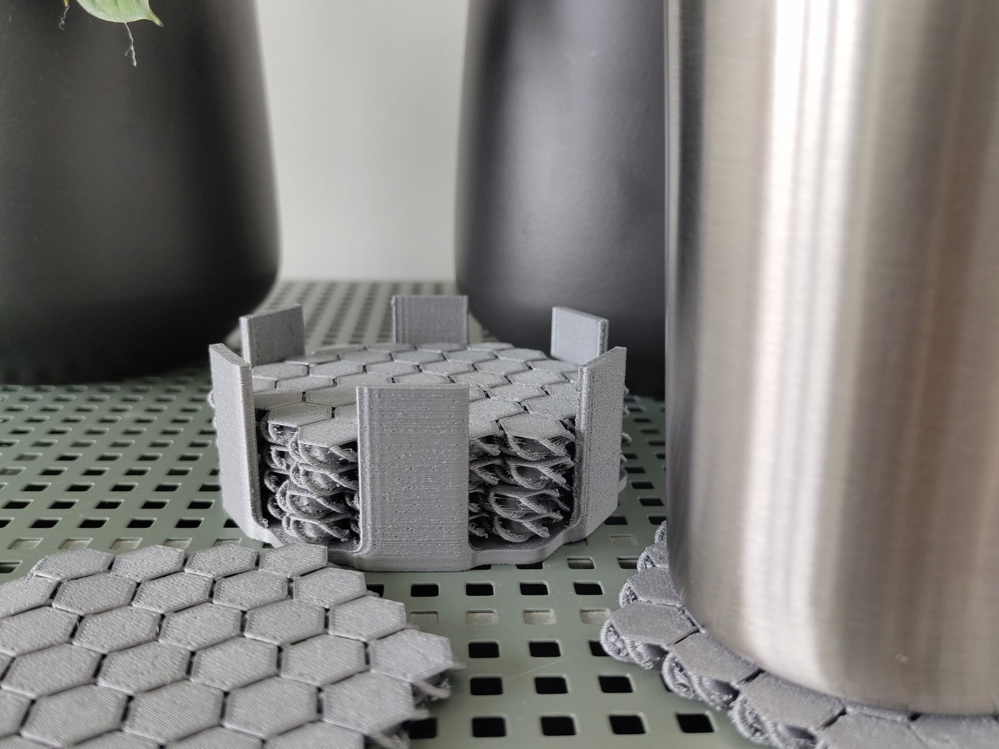 Giá đỡ cho 6 đế lót ly vải NASA hình lục giác