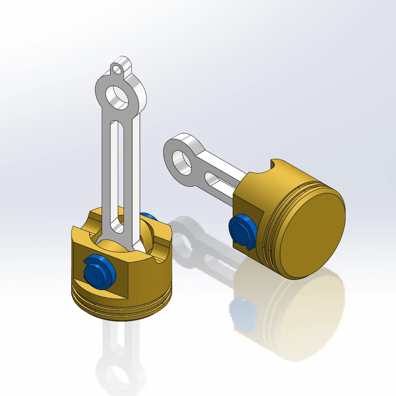 Mô hình đồ chơi pittông nhỏ - móc khóa