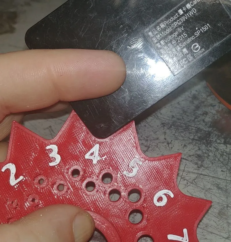 Thước đo bán kính 1-15 mm cho công cụ in 3D