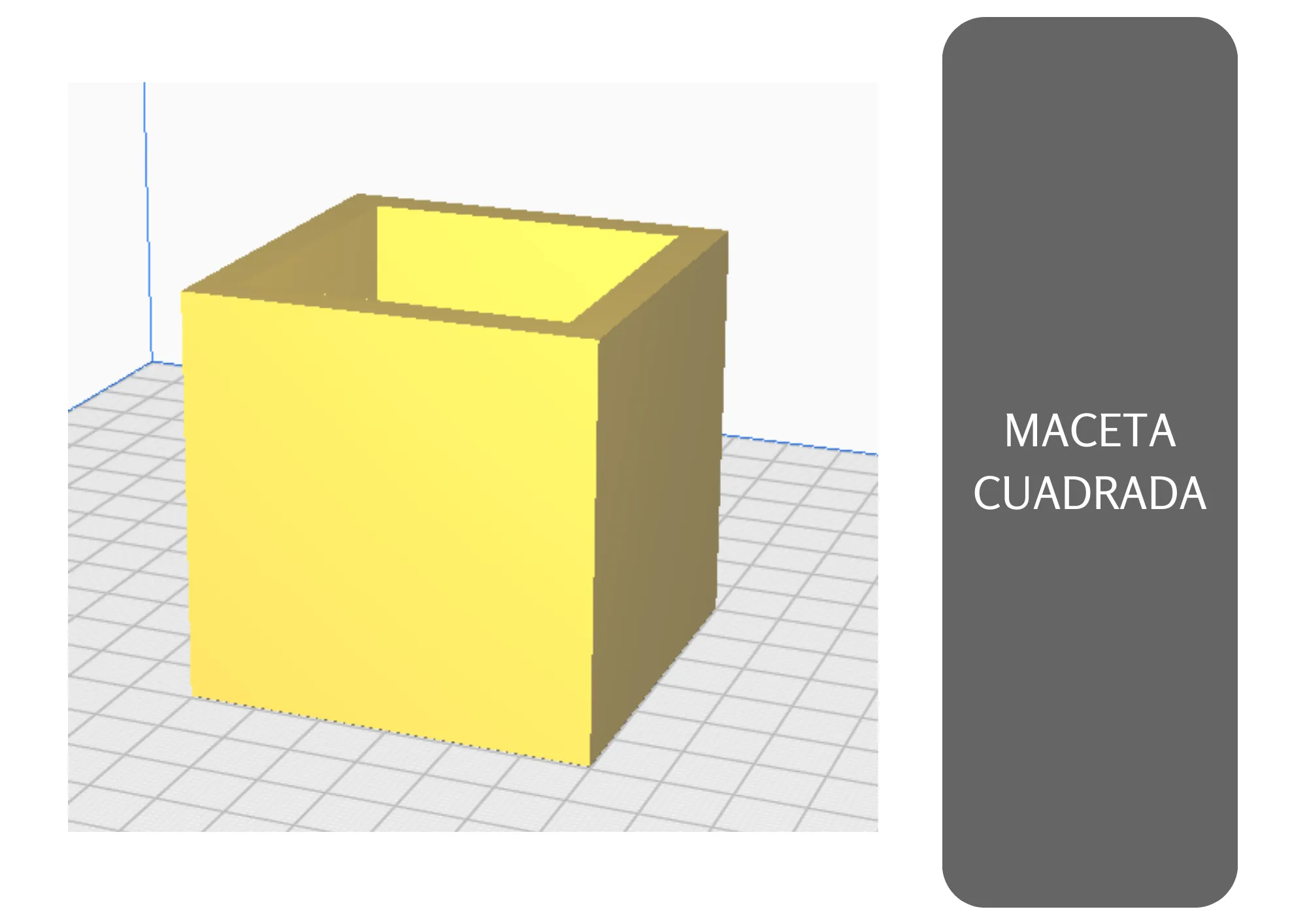 Chậu vuông nhỏ 60mm cho cây cảnh