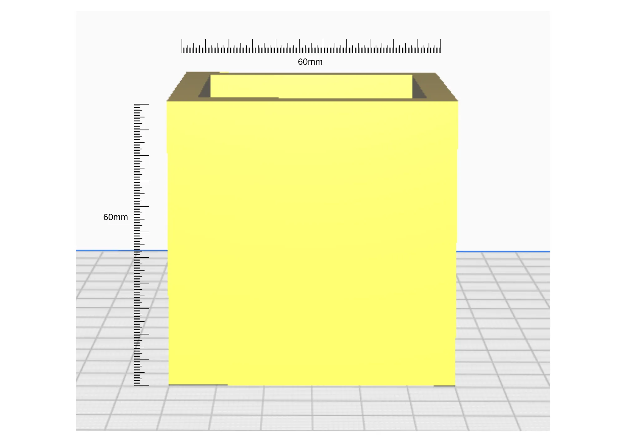 Chậu vuông nhỏ 60mm cho cây cảnh