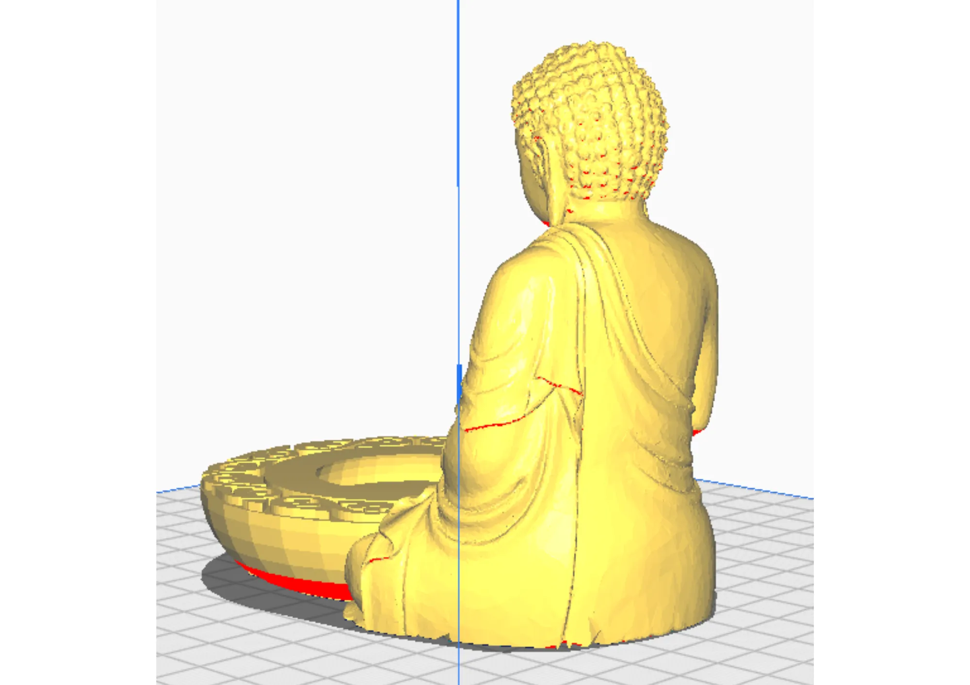 Tượng Phật với chỗ để nến