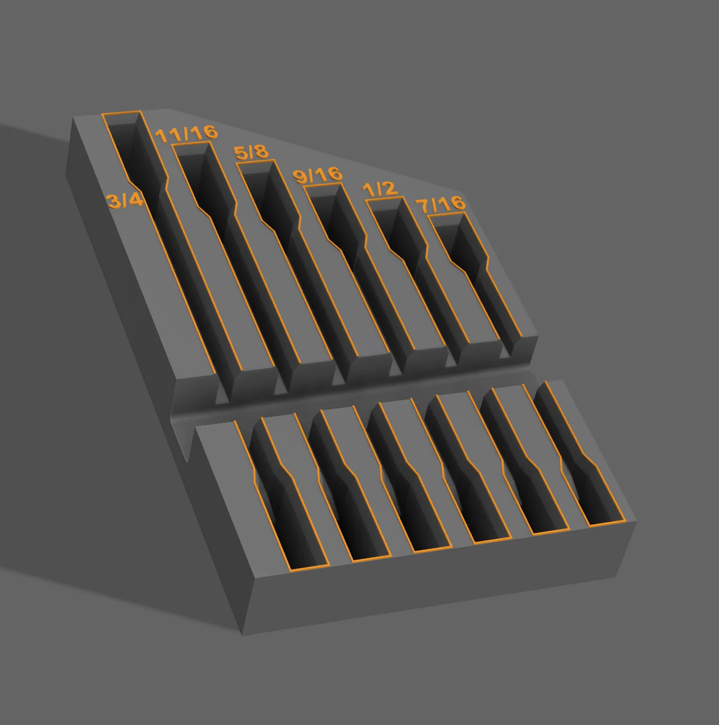 Khay đựng cờ lê 6 cờ lê SAE GearWrench có lẫy