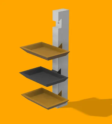 Kệ sách gắn tường có thể xếp chồng lên nhau