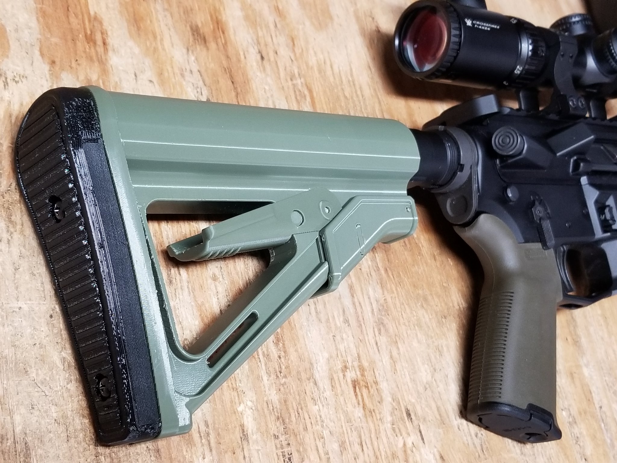 Giá đỡ điều chỉnh cho AR15 từ Print Your 2A