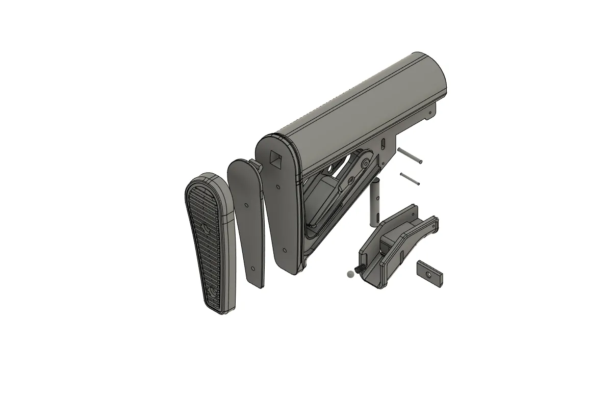 Giá đỡ điều chỉnh cho AR15 từ Print Your 2A