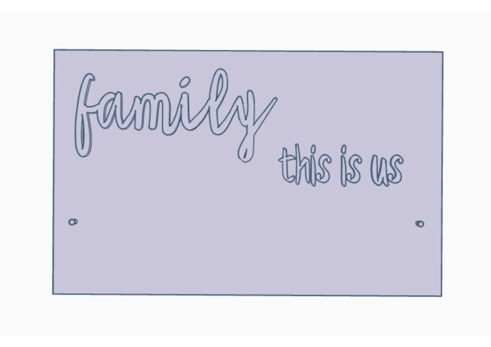 Biển chỉ dẫn treo ảnh gia đình bằng dây và kẹp