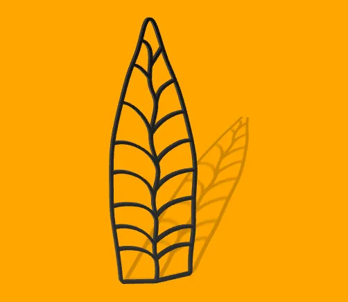 Giá đỡ cây leo hình lá độc đáo cho không gian sống