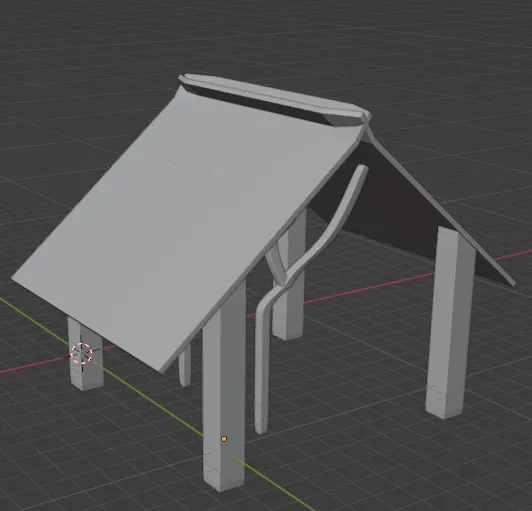 Giá đỡ cây với mái che cho nhánh cây