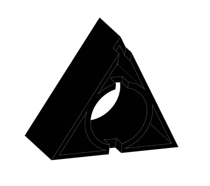 Giá đỡ đũa phép Elder Wand biểu tượng Bảo bối Tử thần