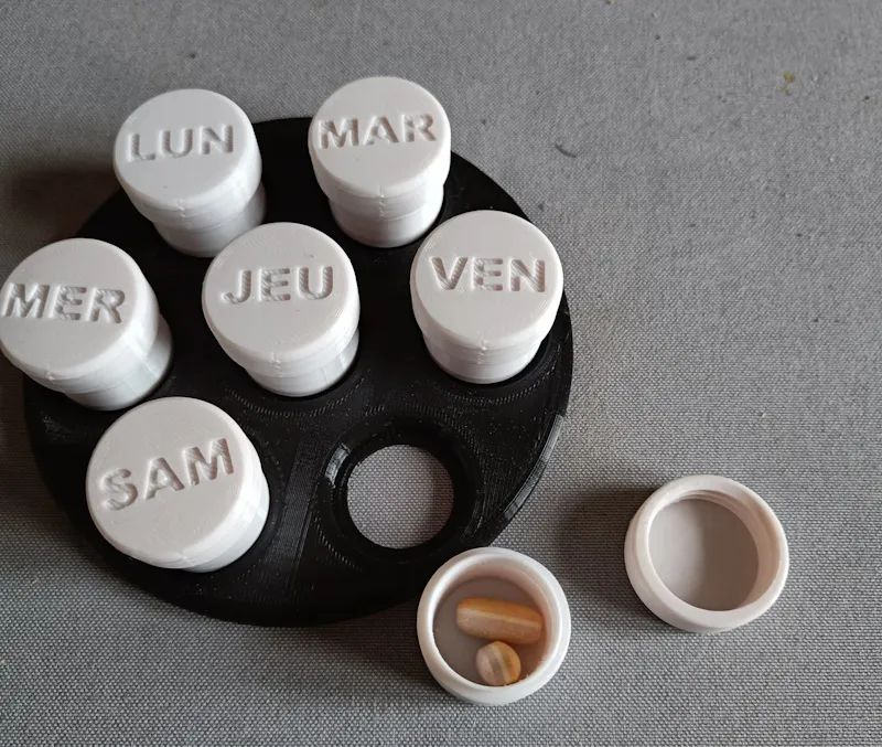 Hộp đựng thuốc hàng tuần tiện lợi