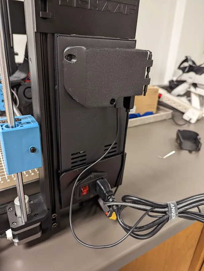 Giá đỡ Orange Pi Zero 2 gắn trên quạt PSU để làm mát chủ động