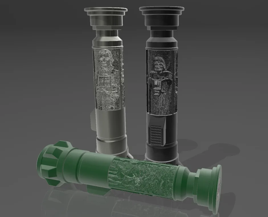 Đèn kiếm ánh sáng gập lại với lithophane và đèn tea light